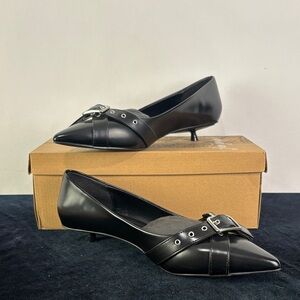 Free People Black Kitten Heel Shoes